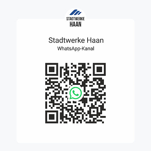 QR-Code - Stadtwerke Haan - WhatsApp-Kanal 